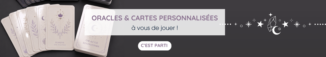 Impression jeux de cartes oracles tarot personnalisés