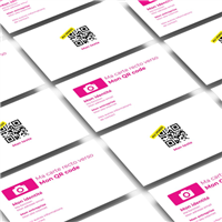 Cartes de visite - Recto verso - Paysage | QR Code au verso