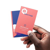 Cartes de visite portrait, coins carrés, recto verso