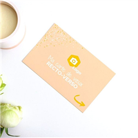 Carte de vœux paysage, format A6, recto verso