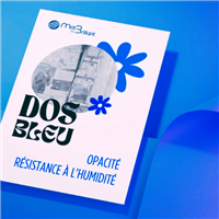 Affiches "dos bleu" 115 g. (sur mesure)