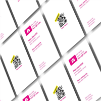 Cartes de visite - Recto verso - Portrait | QR Code au verso