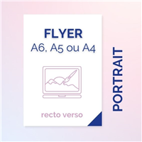 Flyer A4, A5 et A6 portrait, recto-verso