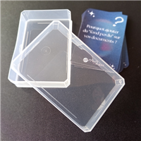 Boîte transparente (jeux, cartes)