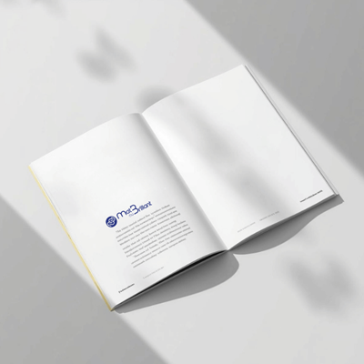 Brochure piquée sans couverture