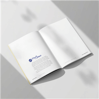 Brochure piquée sans couverture