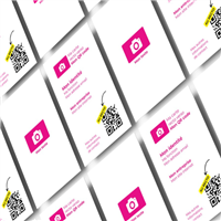 Cartes de visite - Recto verso - Portrait | QR Code au recto