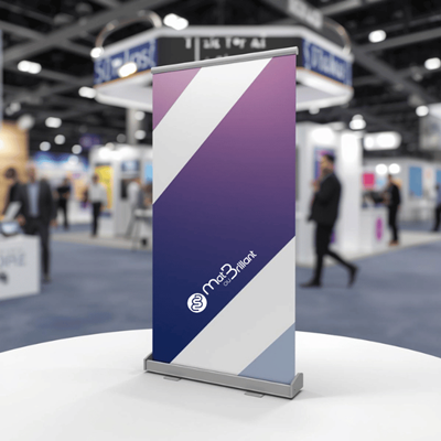 Présentoir, mini roll-up