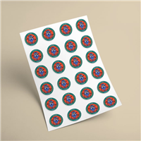 Étiquettes et stickers multi-usages, en planche