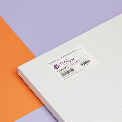 Étiquettes papier, avec refente au dos