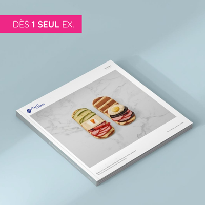 Brochure dos carré collé • A l'unité