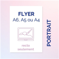 Flyer A4, A5 et A6 portrait, recto