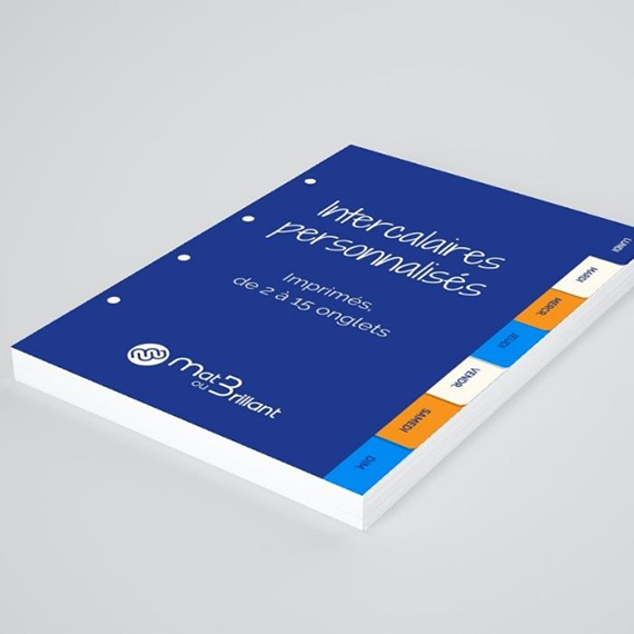 Intercalaires personnalisés